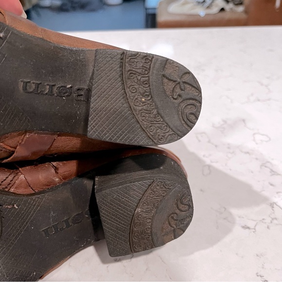 BORN Brown Leather Calf Height Boho Boots, size 7.5 - Picture 13 of 16